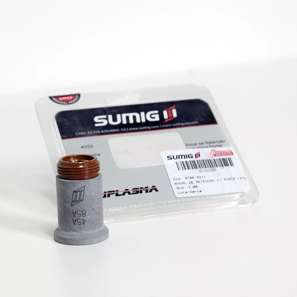 Bocal De Retenção C/Rosca Frontal Suplasma 45-85A Sumig